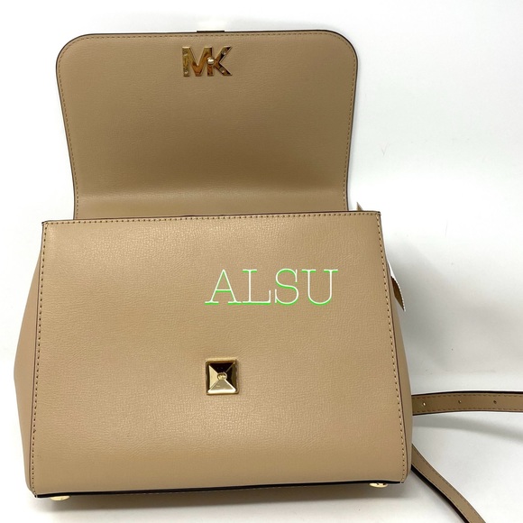 Michael Kors Mott MD TH Satchel Leather Bisque - Picture 11 of 14